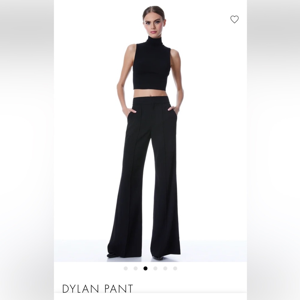 Alice + Olivia Dylan Wide Leg Pant - Black